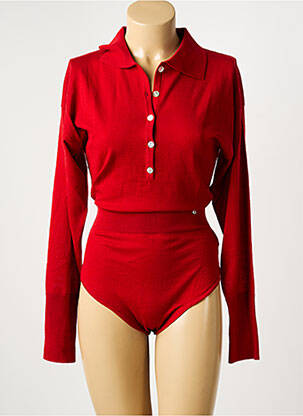 Body manches longues manches longues rouge OTTOD'AME femme