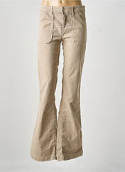 Pantalon flare beige ACQUAVERDE femme seconde vue