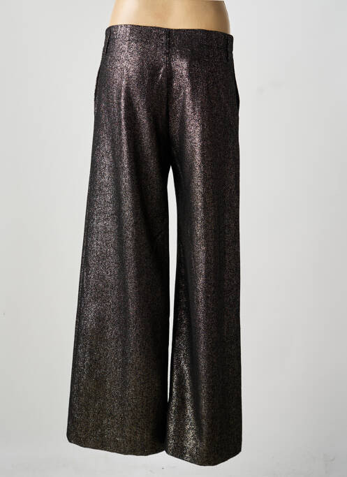 Pantalon large fermeture zippée sous rabat boutonné taille normale noir DIEGA femme