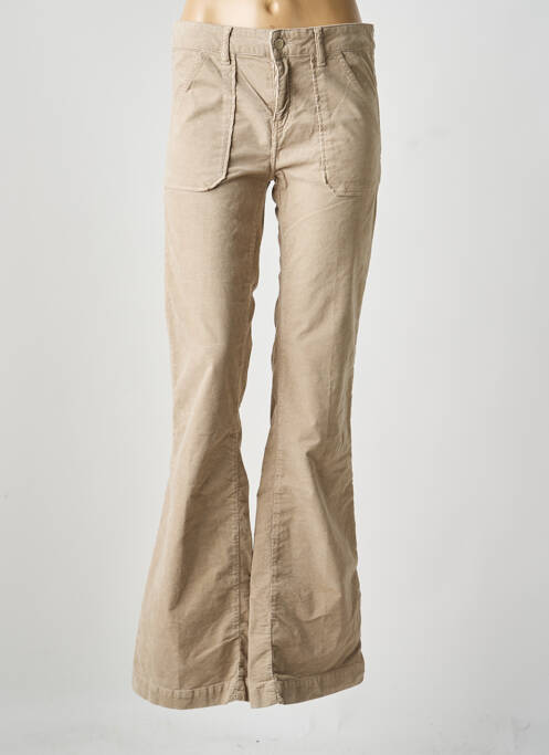 Pantalon flare stretch taille normale beige ACQUAVERDE femme