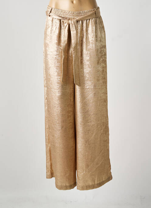 Pantalon large poches taille normale or SUMMUM femme