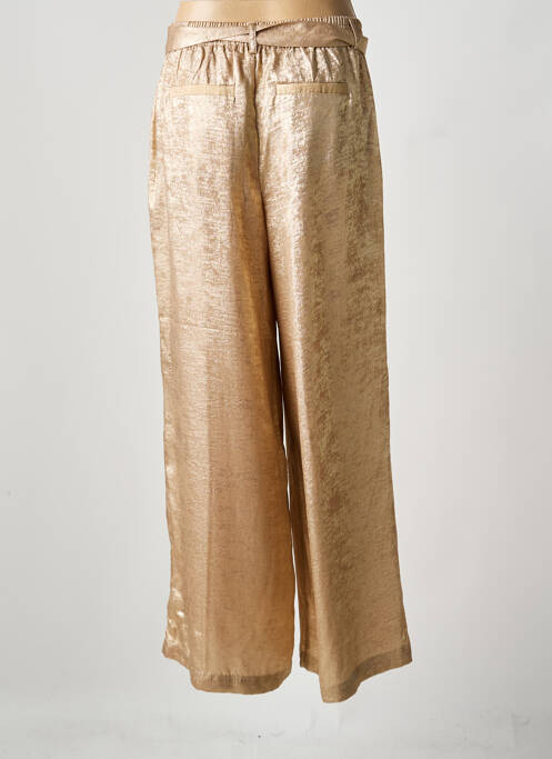 Pantalon large poches taille normale or SUMMUM femme