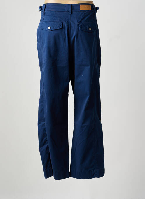 Pantalon large fermeture zippée sous rabat boutonné taille normale bleu SUMMUM femme