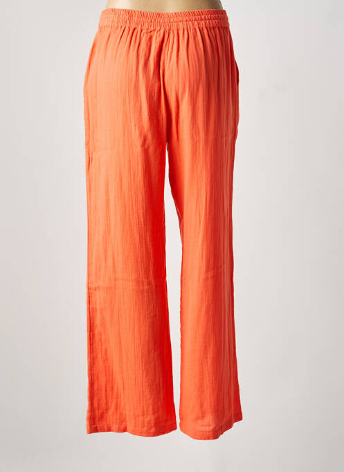 Pantalon large taille normale taille normale orange NOTSHY femme