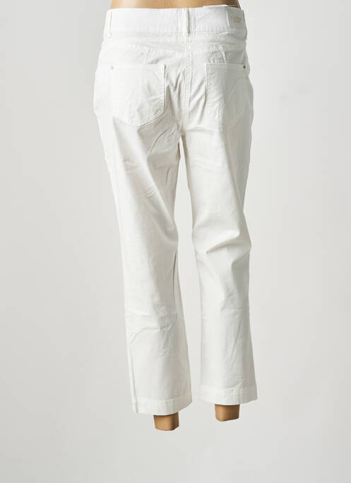 Pantalon 7/8 stretch taille normale blanc C'EST BEAU LA VIE femme