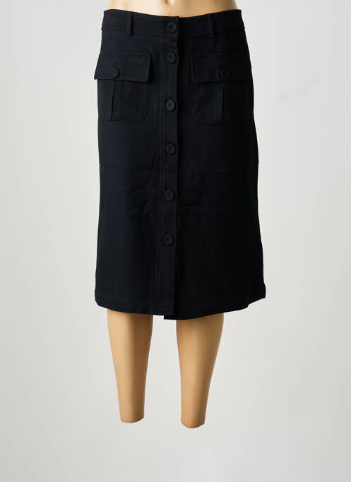 Jupe mi-longue coupe droite noir DIEGA femme
