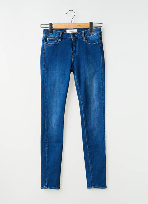 Jeans coupe slim stretch taille normale bleu ACQUAVERDE femme