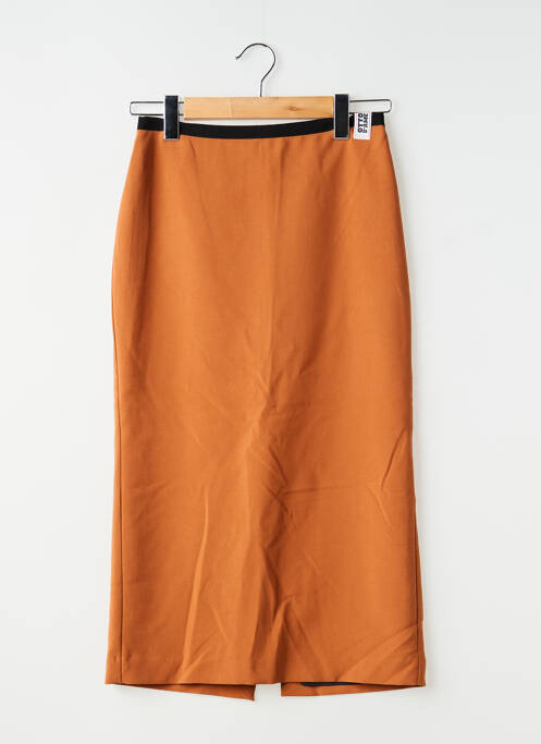 Jupe mi-longue stretch orange OTTOD'AME femme