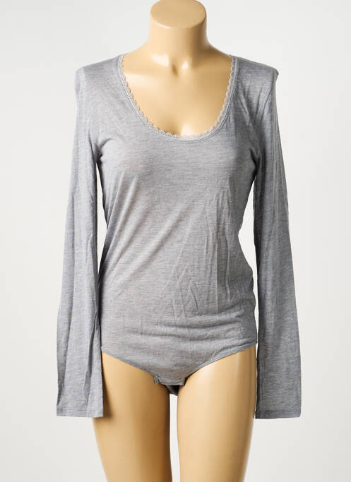 Body stretch manches longues gris SIMONE PERELE femme