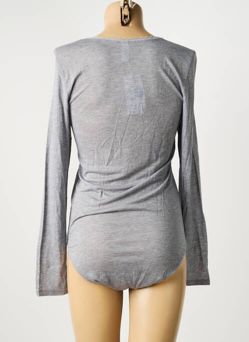 Body stretch manches longues gris SIMONE PERELE femme