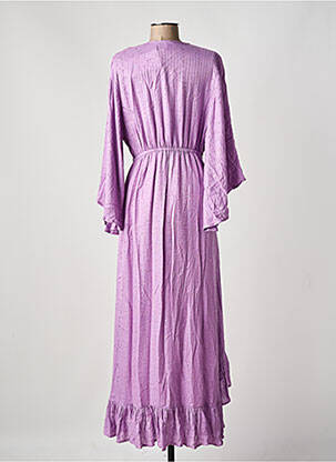 Robe mi-longue manches 3/4 manches 3/4 violet SUNDRESS femme