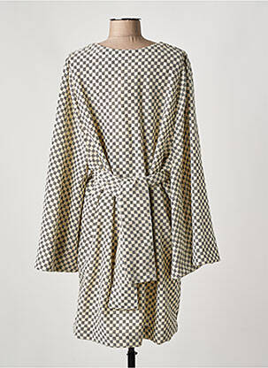Robe courte manches longues manches longues beige SUNDRESS femme