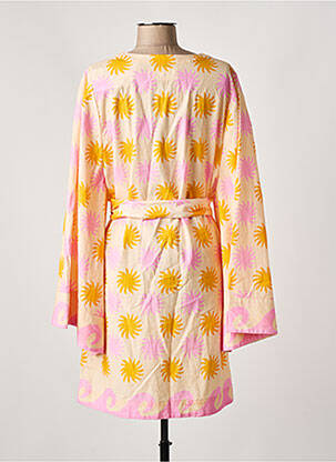 Robe courte manches 3/4 manches 3/4 rose SUNDRESS femme