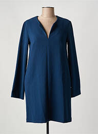 Robe courte manches longues manches longues bleu OTTOD'AME femme