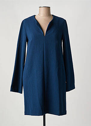 Robe courte manches longues manches longues bleu OTTOD'AME femme