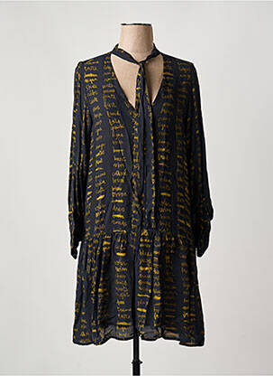Robe courte manches longues manches longues noir OTTOD'AME femme
