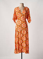 Robe longue orange C'EST BEAU LA VIE pour femme seconde vue