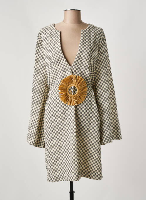 Robe courte beige SUNDRESS pour femme