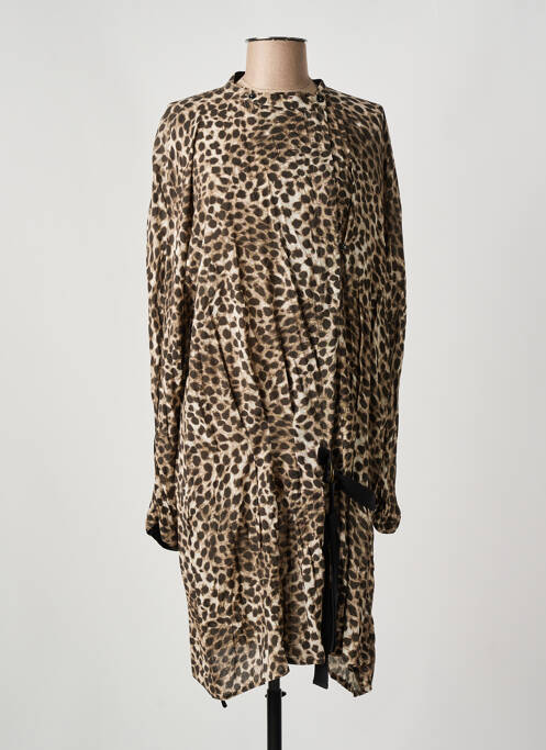 Robe mi-longue marron SWILDENS pour femme