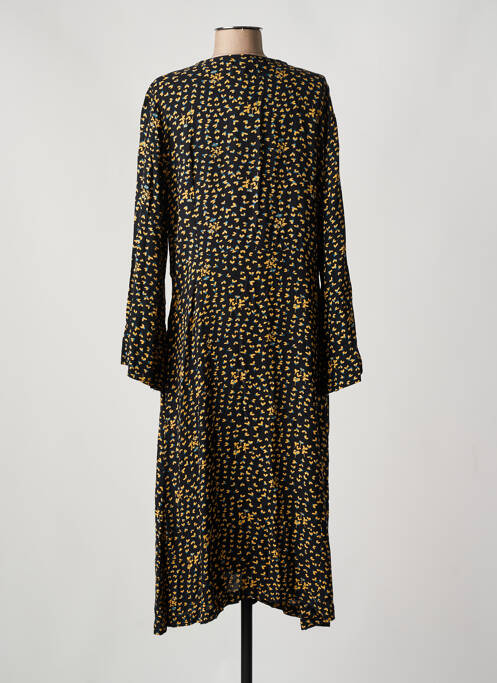 Robe mi-longue noir LEON & HARPER pour femme