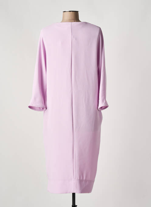 Robe mi-longue violet TOUPY pour femme