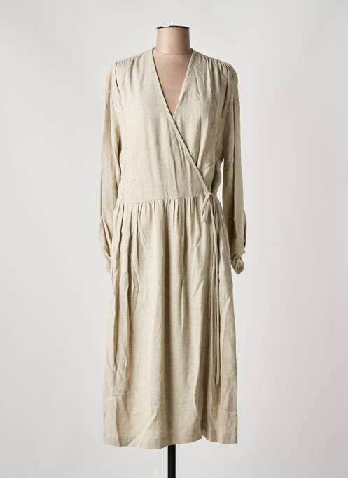 Robe pull beige TOUPY pour femme