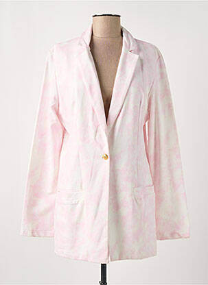 Blazer coupe cintrée rose LOVE BY MD femme