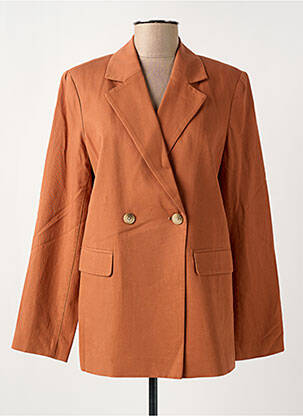 Blazer poignets boutonnés marron C'EST BEAU LA VIE femme