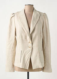 Veste casual col tailleur beige SUMMUM femme