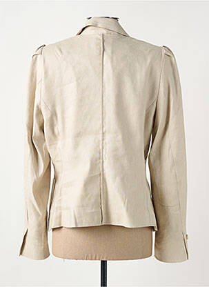Veste casual col tailleur beige SUMMUM femme