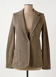 Blazer coupe cintrée beige MAJESTIC FILATURES femme