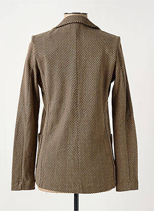 Blazer coupe cintrée beige MAJESTIC FILATURES femme