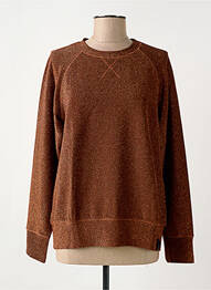 Sweat-shirt manches longues manches longues marron OTTOD'AME femme