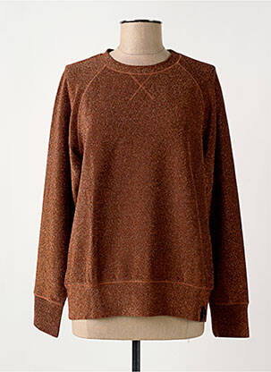 Sweat-shirt manches longues manches longues marron OTTOD'AME femme