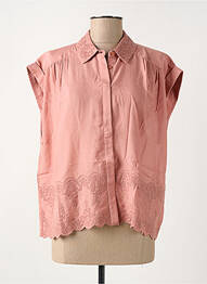 Chemisier coupe droite sans manche rose NOTSHY femme
