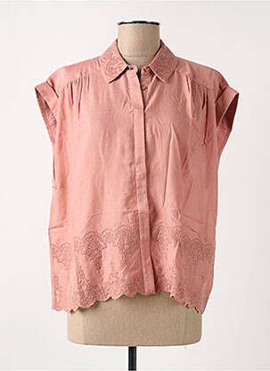 Chemisier coupe droite sans manche rose NOT SHY femme