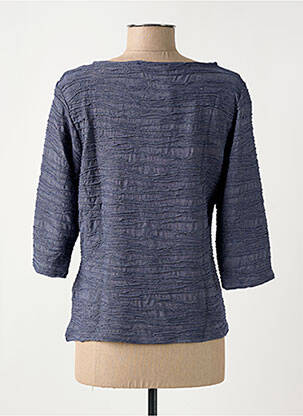 Top coupe cintrée manches 3/4 bleu ESCORPION femme