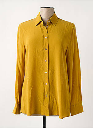 Chemisier coupe fluide manches longues jaune DIEGA femme