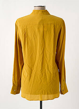 Chemisier coupe fluide manches longues jaune DIEGA femme