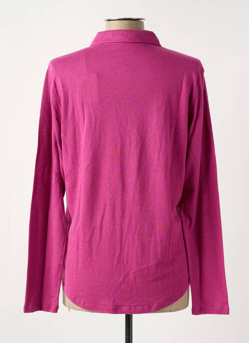 Chemisier violet MAJESTIC FILATURES pour femme