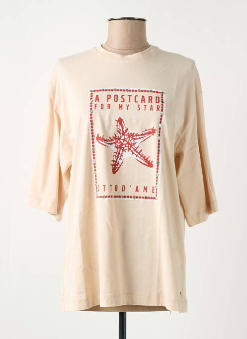 T-shirt beige OTTOD'AME pour femme