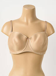 Soutien-gorge effet matière satinée haut bandeau chair FANTASIE femme