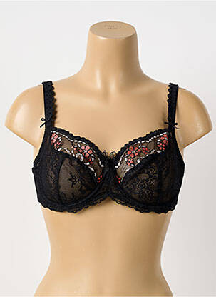 Soutien-gorge légère et transparente haut soutien-gorge emboitant noir EMPREINTE femme