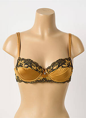 Soutien-gorge broderie haut soutien-gorge emboitant jaune LISE CHARMEL femme