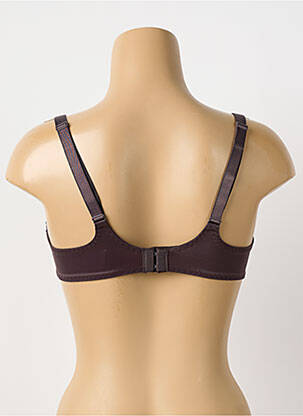 Soutien-gorge légère et transparente haut soutien-gorge emboitant marron EMPREINTE femme