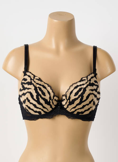 Soutien-gorge sans armature haut soutien-gorge moulé noir AMBRA femme
