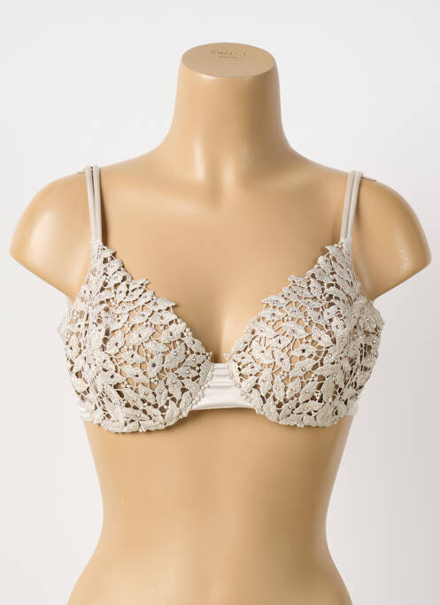 Soutien-gorge légère et transparente haut soutien-gorge emboitant blanc AMBRA femme
