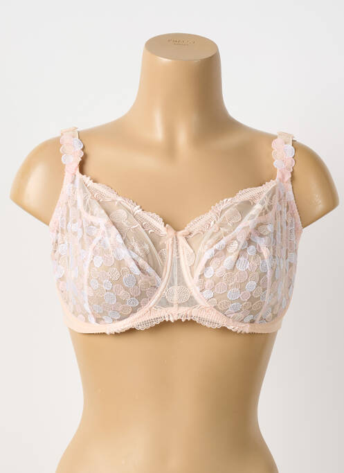 Soutien-gorge légère et transparente haut soutien-gorge emboitant rose EMPREINTE femme