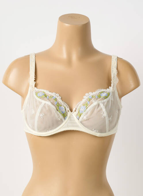 Soutien-gorge légère et transparente haut soutien-gorge emboitant blanc EMPREINTE femme