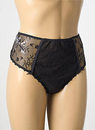 Culotte haute broderie noir EMPREINTE femme